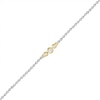 Thumbnail Image 1 of 0.065 CT. T.W. Diamond Circle Trio Anklet in Sterling Silver and 10K Gold – 10"