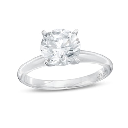 2.00 CT. Certified Lab-Grown Diamond Solitaire Engagement Ring in 14K White Gold (F/SI2)
