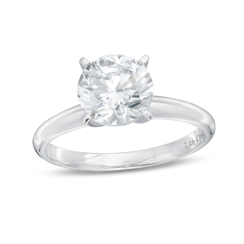Main Image 1 of 2.00 CT. Certified Lab-Grown Diamond Solitaire Engagement Ring in 14K White Gold (F/SI2)