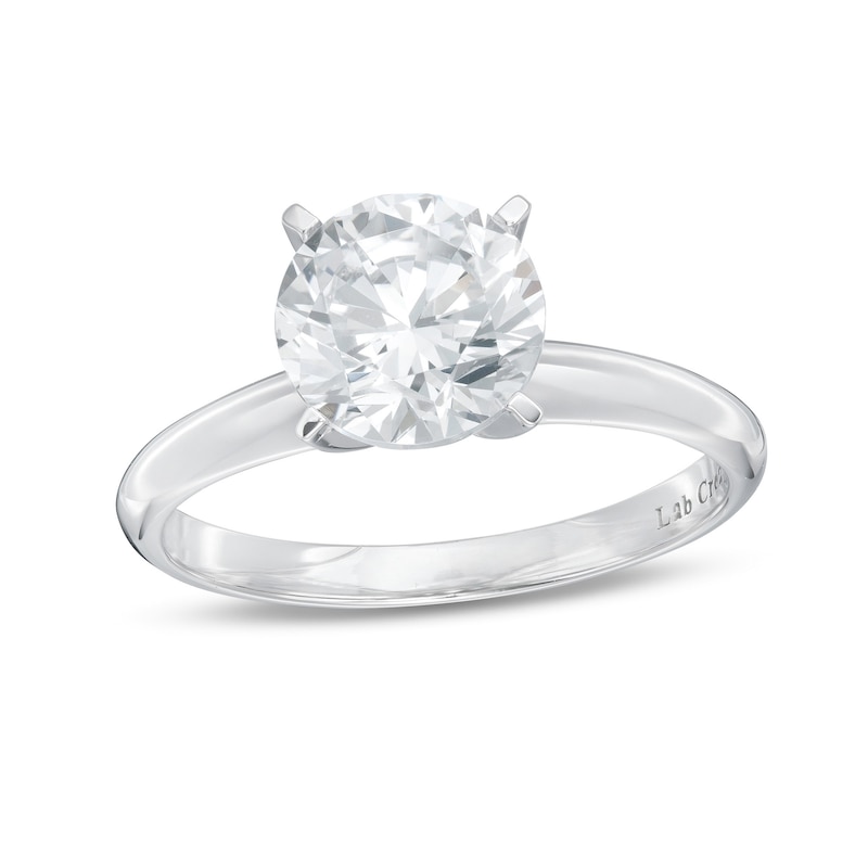 2.00 CT. Lab-Created Diamond Solitaire Engagement Ring in 14K White Gold (F/SI2)|Peoples Jewellers