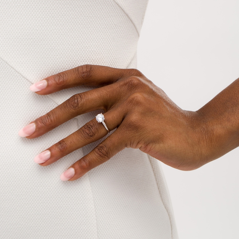 Main Image 2 of 2.00 CT. Certified Lab-Grown Diamond Solitaire Engagement Ring in 14K White Gold (F/SI2)