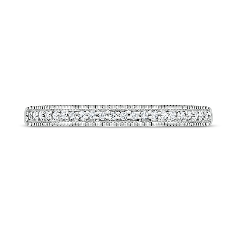 0.69 CT. T.W. Princess-Cut Diamond Frame Vintage-Style Bridal Set in 10K White Gold