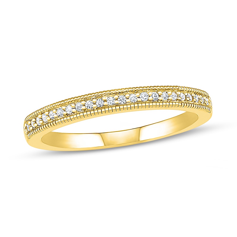 0.69 CT. T.W. Princess-Cut Diamond Frame Vintage-Style Bridal Set in 10K Gold