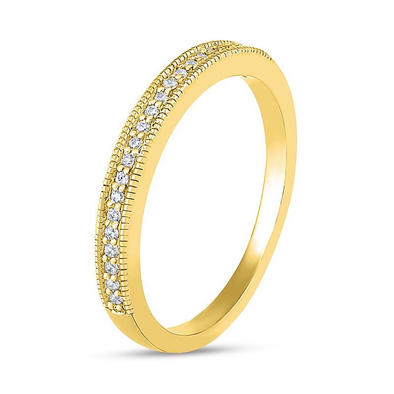 0.69 CT. T.W. Princess-Cut Diamond Frame Vintage-Style Bridal Set in 10K Gold