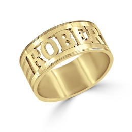 8.8mm Name Cut-Out Ring (1 Line)