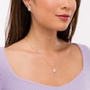 Thumbnail Image 1 of 1.00 CT. T.W. Composite Pear-Shaped Diamond Pendant and Stud Earrings Set in Sterling Silver
