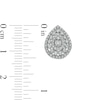 Thumbnail Image 3 of 1.00 CT. T.W. Composite Pear-Shaped Diamond Pendant and Stud Earrings Set in Sterling Silver