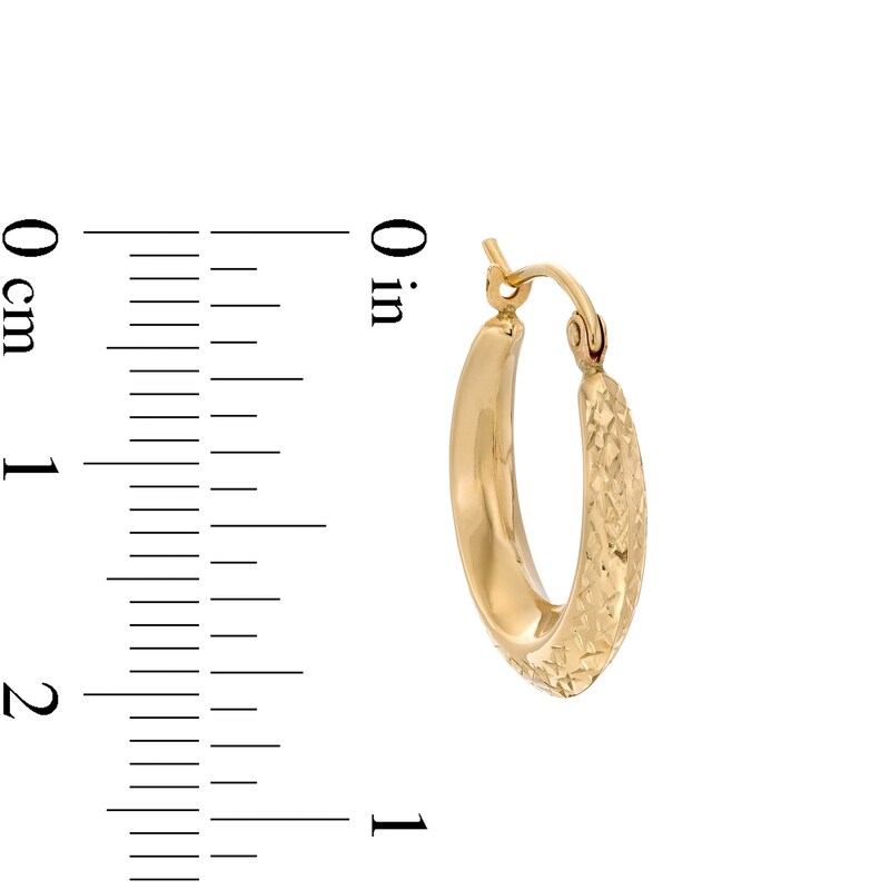 4.0mm Ball Stud and Multi-Finish Tube Huggie Hoop Earrings Set in 10K Gold