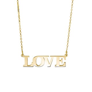 "LOVE" Necklace in 10K Gold