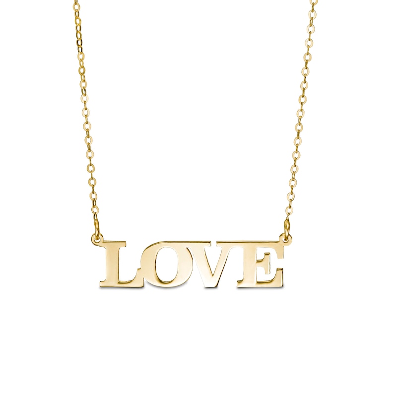 "LOVE" Necklace in 10K Gold