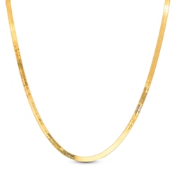 5.0mm Solid Herringbone Chain Necklace in 10K Gold - 20&quot;