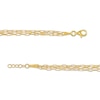 1.7mm Triple Strand Forzatina Cable Chain Bracelet in Solid 10K Gold – 7.25"