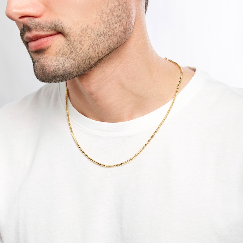 Main Image 2 of 2.7mm Franco Chain Necklace in Hollow 10K Gold - 20"