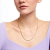 Thumbnail Image 3 of 2.7mm Franco Chain Necklace in Hollow 10K Gold - 20"