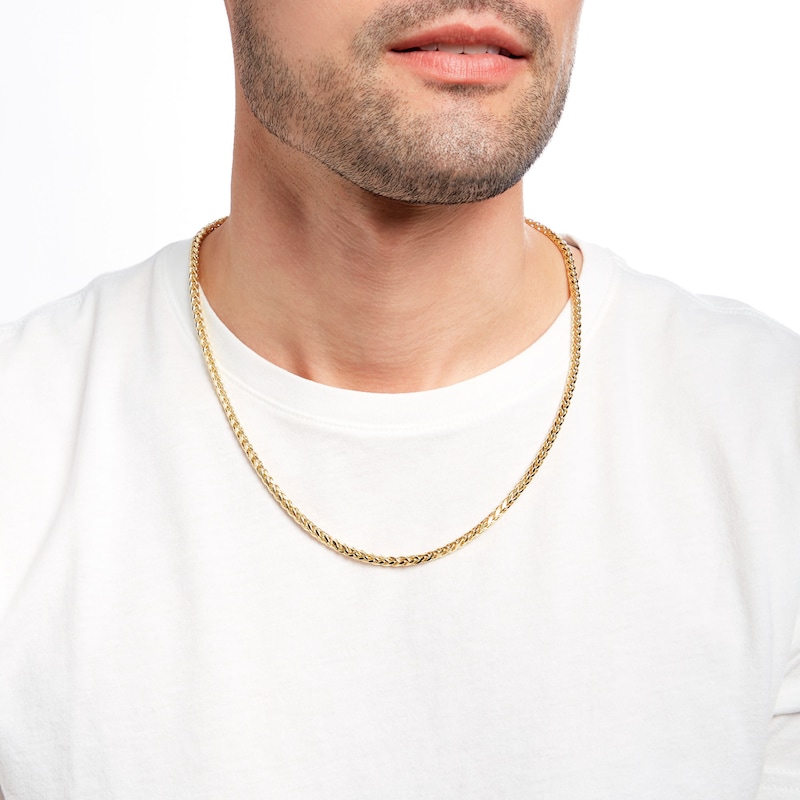Main Image 2 of 4.1mm Franco Chain Necklace in Hollow 10K Gold - 22"