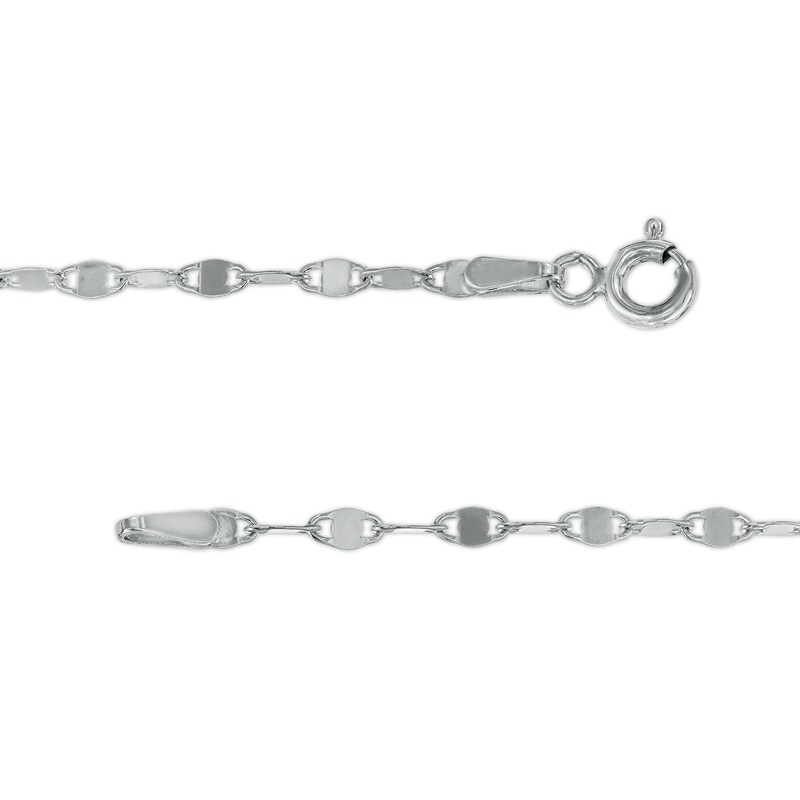 2.3mm Mirror Chain Necklace in Solid Sterling Silver – 20"