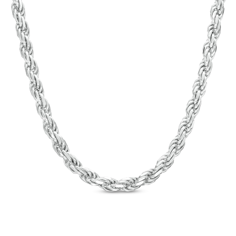 4.0mm Rope Chain Necklace in Solid Sterling Silver – 22"|Peoples Jewellers