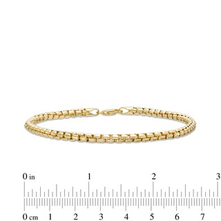 3.7mm Box Chain Bracelet in Hollow 10K Gold – 8.5"