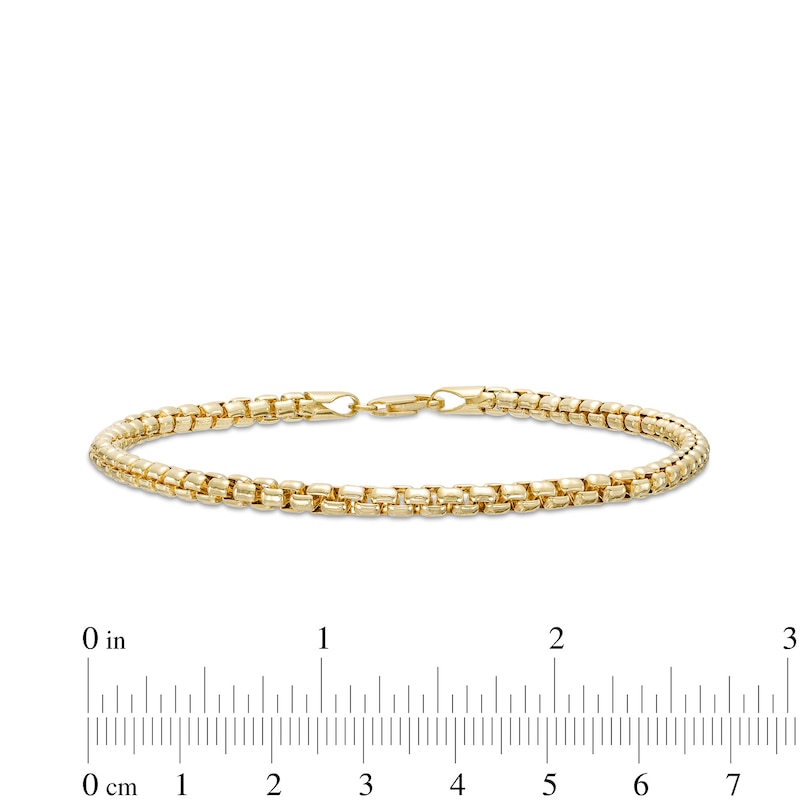 3.7mm Box Chain Bracelet in Hollow 10K Gold – 8.5"|Peoples Jewellers