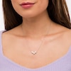 Thumbnail Image 1 of 0.50 CT. T.W. Composite Multi-Shape Diamond Necklace in Sterling Silver