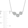 0.50 CT. T.W. Composite Multi-Shape Diamond Necklace in Sterling Silver