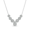 Thumbnail Image 1 of 1.00 CT. T.W. Composite Pear-Shaped Diamond Necklace in 10K White Gold