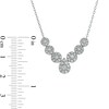 Thumbnail Image 3 of 1.00 CT. T.W. Composite Pear-Shaped Diamond Necklace in 10K White Gold