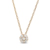 Thumbnail Image 1 of 0.20 CT. T.W. Composite Diamond Flower Pendant in 10K Gold