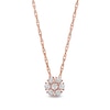 Thumbnail Image 1 of 0.20 CT. T.W. Composite Diamond Flower Pendant in 10K Rose Gold