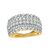 1.45 CT. T.W. Diamond Multi-Row Anniversary Band in 10K Gold