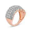 Thumbnail Image 2 of 1.45 CT. T.W. Diamond Multi-Row Anniversary Band in 10K Rose Gold