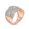 Thumbnail Image 2 of 1.23 CT. T.W. Diamond Twist Multi-Row Anniversary Band in 10K Rose Gold
