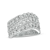 Thumbnail Image 0 of 1.95 CT. T.W. Diamond Multi-Row Wave Anniversary Band in 10K White Gold