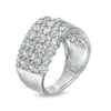 Thumbnail Image 2 of 1.95 CT. T.W. Diamond Multi-Row Wave Anniversary Band in 10K White Gold