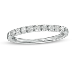 0.29 CT. T.W. Diamond Nine Stone Anniversary Band in 10K White Gold