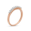 Thumbnail Image 2 of 0.29 CT. T.W. Princess-Cut Diamond Nine Stone Anniversary Band in 10K Rose Gold