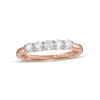 Thumbnail Image 0 of 0.45 CT. T.W. Diamond Five Stone Anniversary Band in 10K Rose Gold