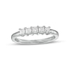 Thumbnail Image 0 of 0.45 CT. T.W. Princess-Cut Diamond Five Stone Anniversary Band in 10K White Gold