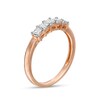 Thumbnail Image 2 of 0.45 CT. T.W. Princess-Cut Diamond Five Stone Anniversary Band in 10K Rose Gold