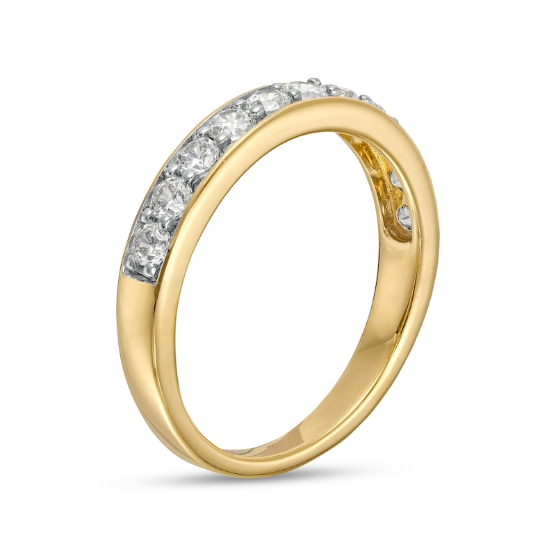 0.58 CT. T.W. Diamond Eleven Stone Anniversary Band in 10K Gold