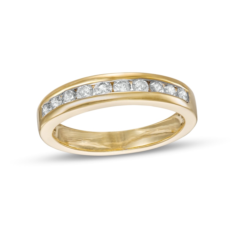 0.45 CT. T.W. Diamond Ten Stone Anniversary Band in 10K Gold