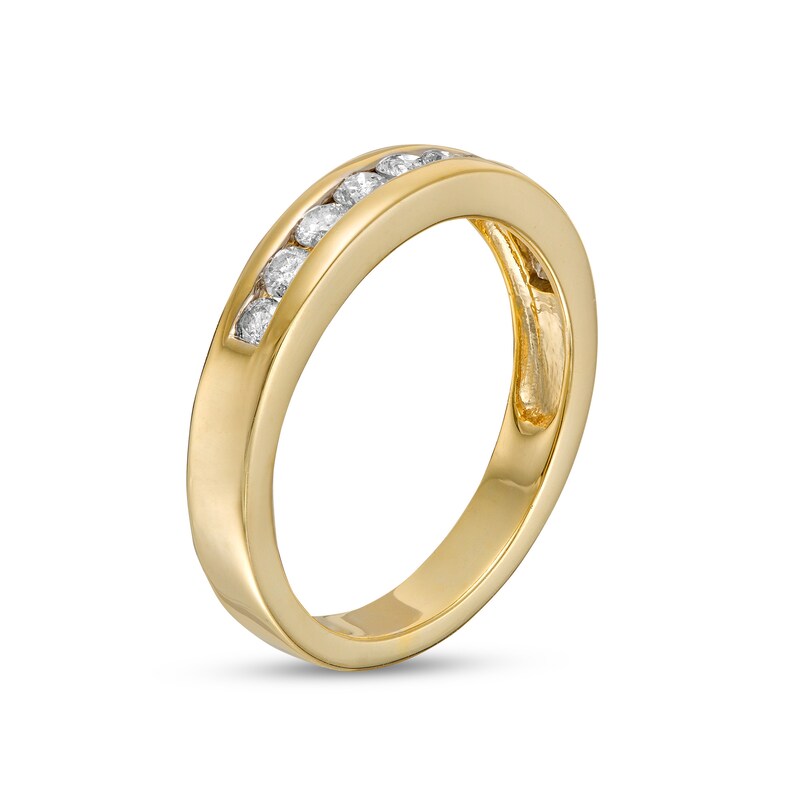 0.45 CT. T.W. Diamond Ten Stone Anniversary Band in 10K Gold
