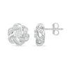 Thumbnail Image 3 of Diamond Accent Knot Stud Earrings in Sterling Silver