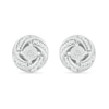 Thumbnail Image 1 of Diamond Accent Spiral Stud Earrings in Sterling Silver