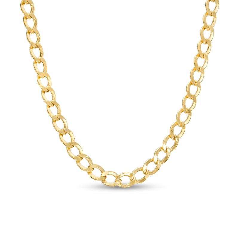 3.5mm Curb Chain Necklace in Hollow 10K Gold|Peoples Jewellers