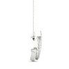 Thumbnail Image 4 of By Women for Women 0.25 CT. T.W. Diamond Lotus Flower Necklace in 10K White Gold
