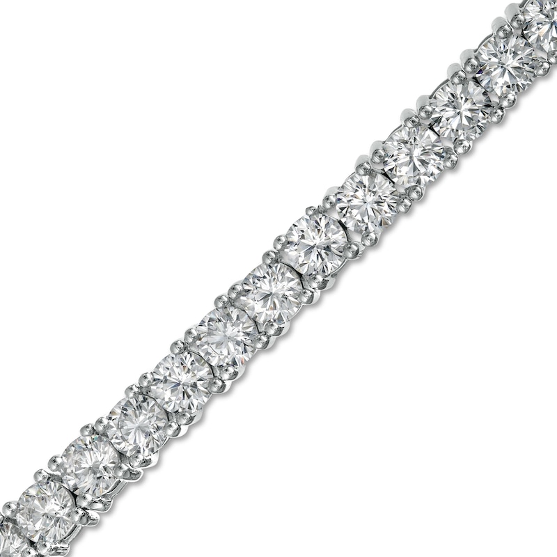 Main Image 1 of 10.00 CT. T.W. Diamond Tennis Bracelet in 10K White Gold – 7.5"