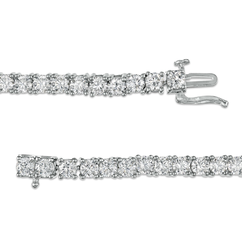 Main Image 3 of 10.00 CT. T.W. Diamond Tennis Bracelet in 10K White Gold – 7.5"