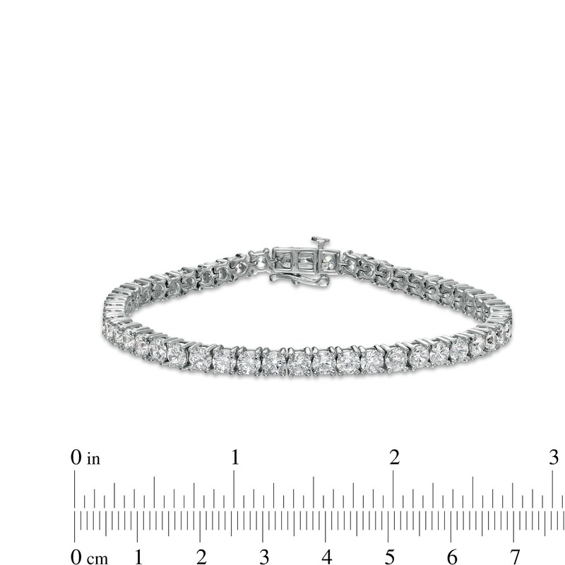 Main Image 4 of 10.00 CT. T.W. Diamond Tennis Bracelet in 10K White Gold – 7.5"