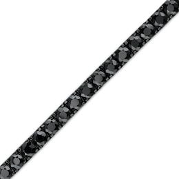 Vera Wang Men 3.0mm Black Spinel Tennis Bracelet in Sterling Silver with Black Ruthenium